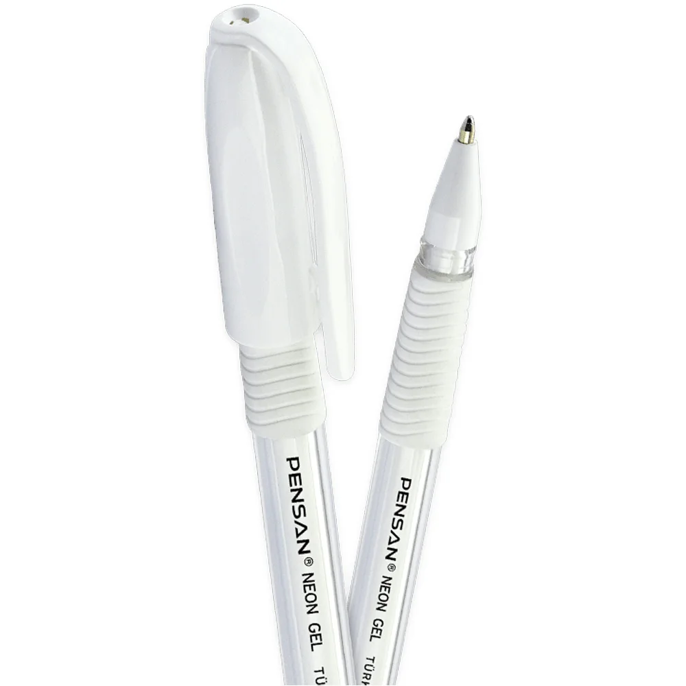 Pensan White Writing Neon Gel Pen High Quality Swiss Tip 1.0 mm School Stationery Ink 1 Pcs | Канцтовары для офиса и дома
