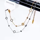 Роскошный элегантный Кристальный полый цветок Цепочка женский браслет для женщин модные браслеты из нержавеющей стали на руку 2021 ювелирные изделия