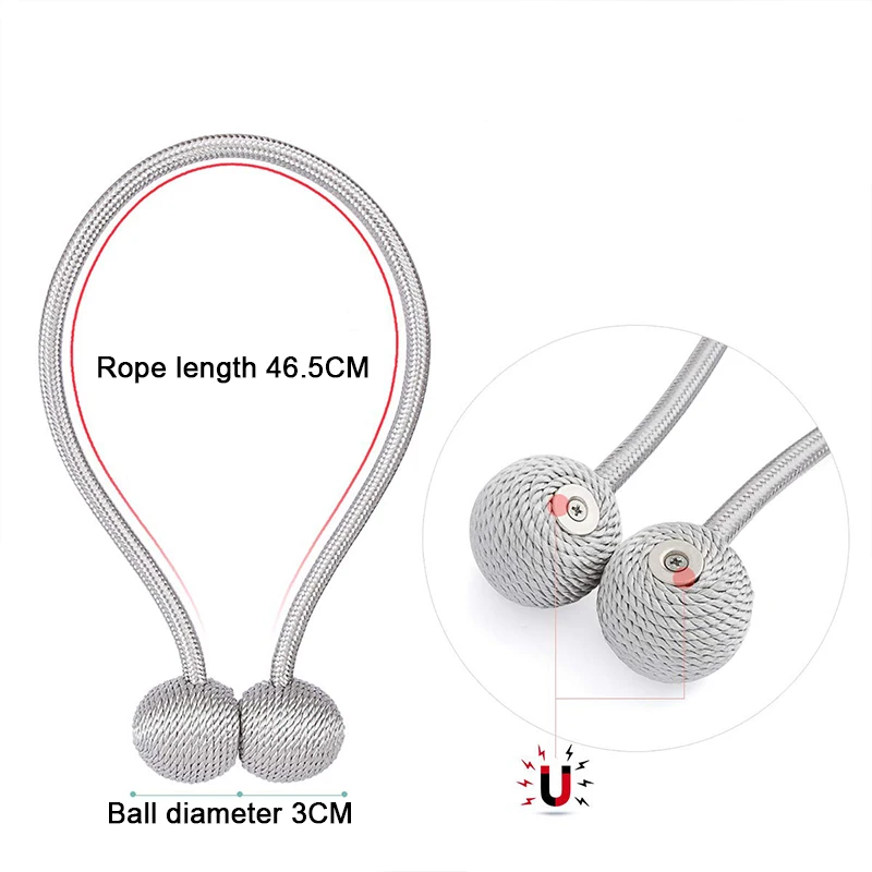 Креативные магнитные зажимы для штор из сплава вязания галстука занавесок с