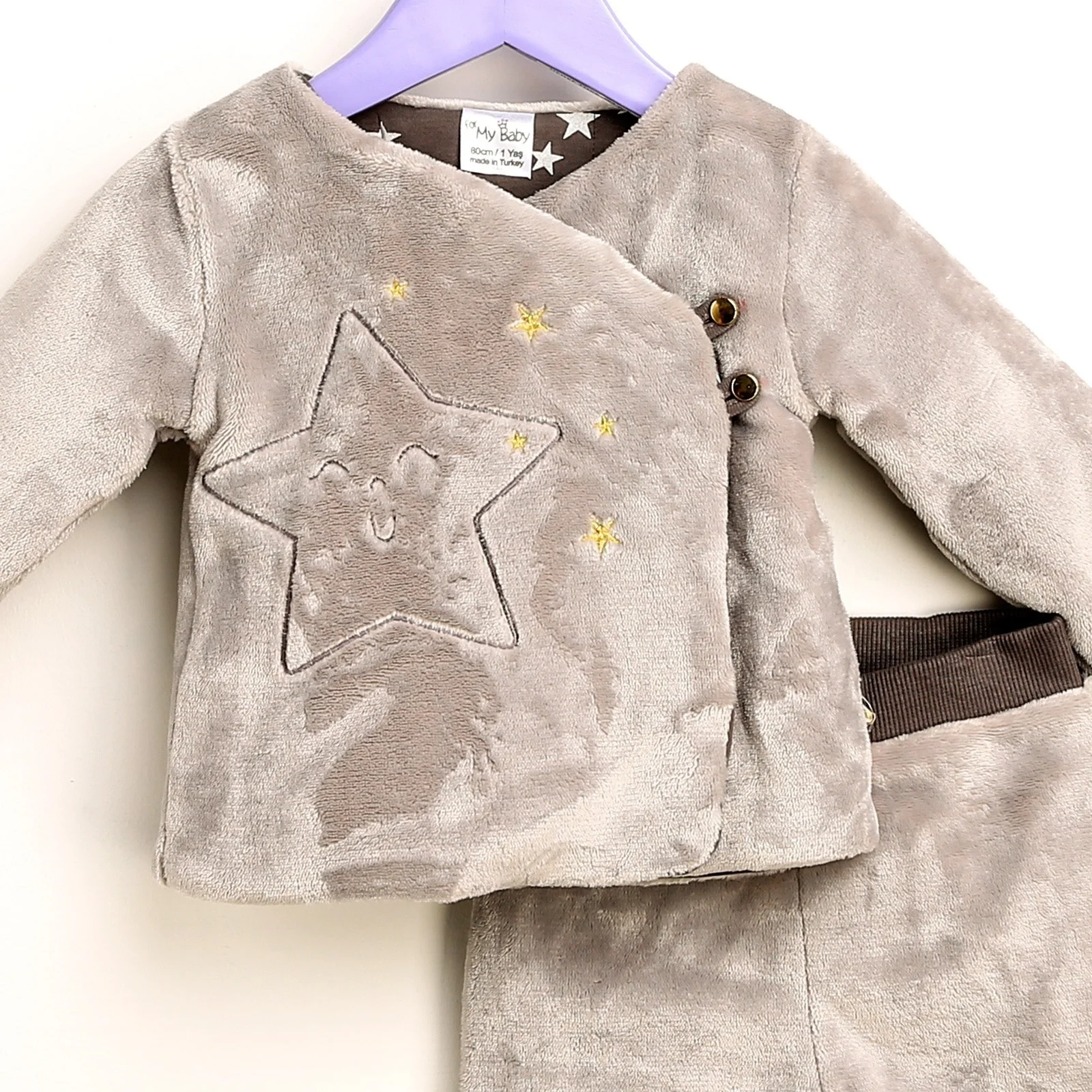 Ebebek/комплект из кардигана и брюк для маленьких мальчиков |