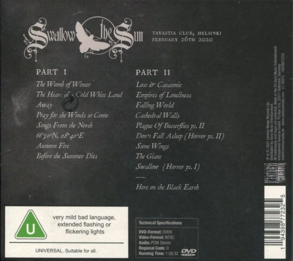 Swallow The Sun / 20 Years Of Gloom Beauty And Despair - Live In Helsinki (Limited Edition)(2CD+DVD) |
