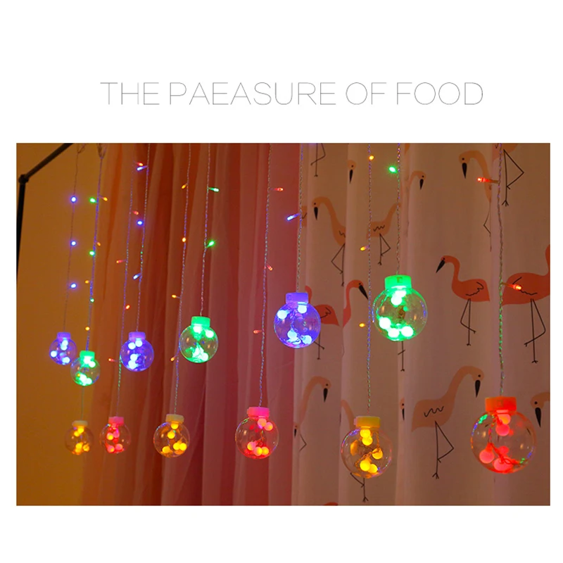 СВЕТОДИОДНЫЙ медный провод звезда занавес гирлянды лампа Фея освещение для