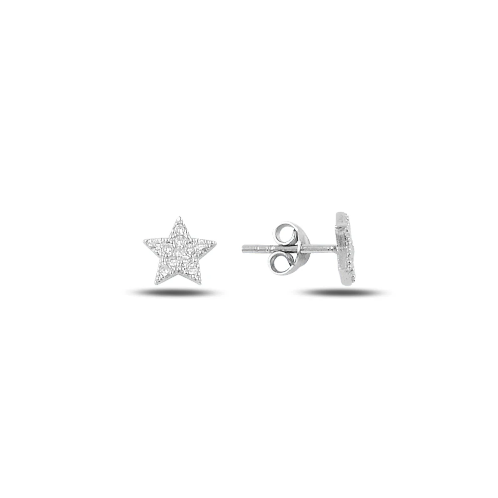 

Silver Star Earrings