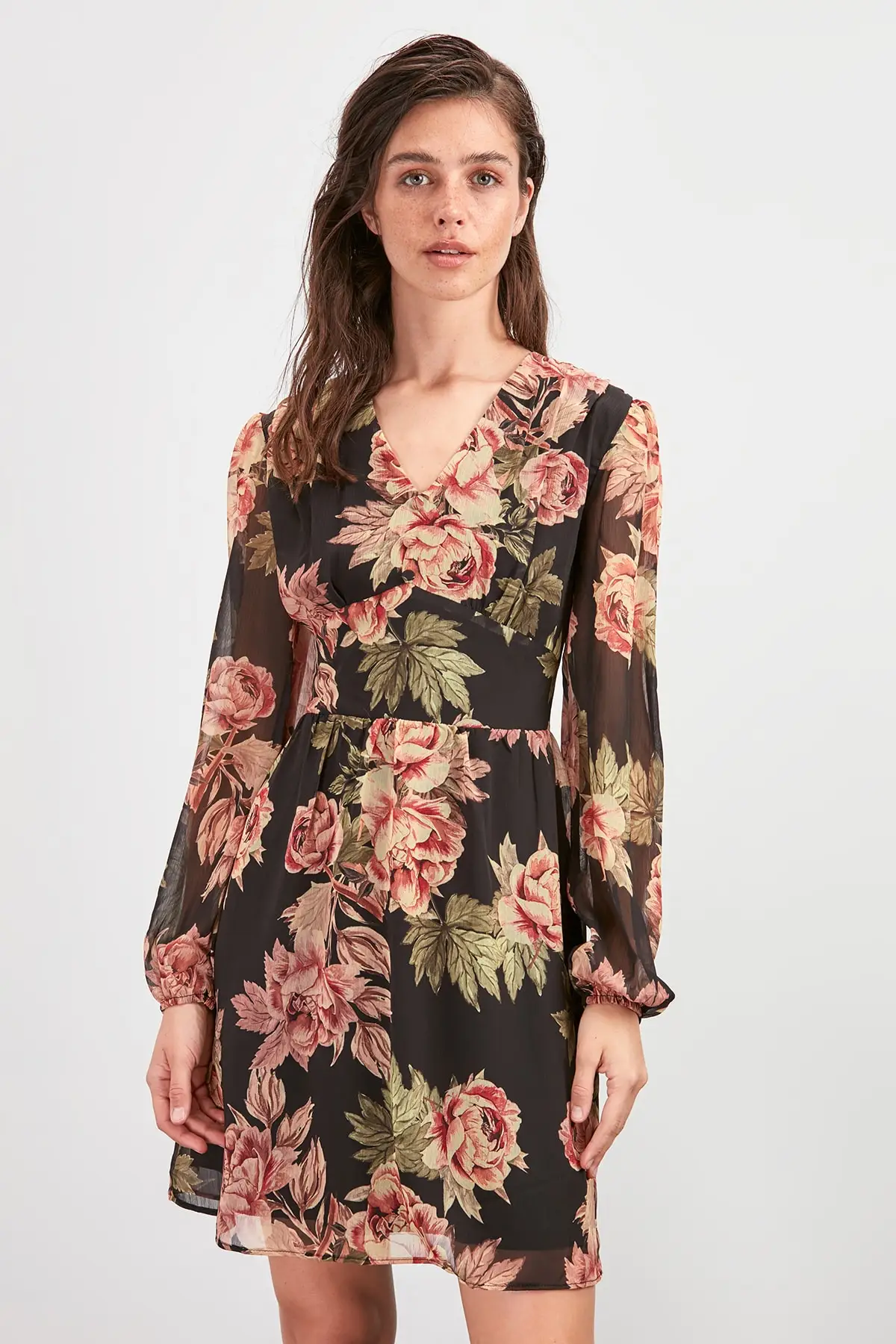 Trendyol платье с рисунком TWOAW20EL1781|Женские платья| |