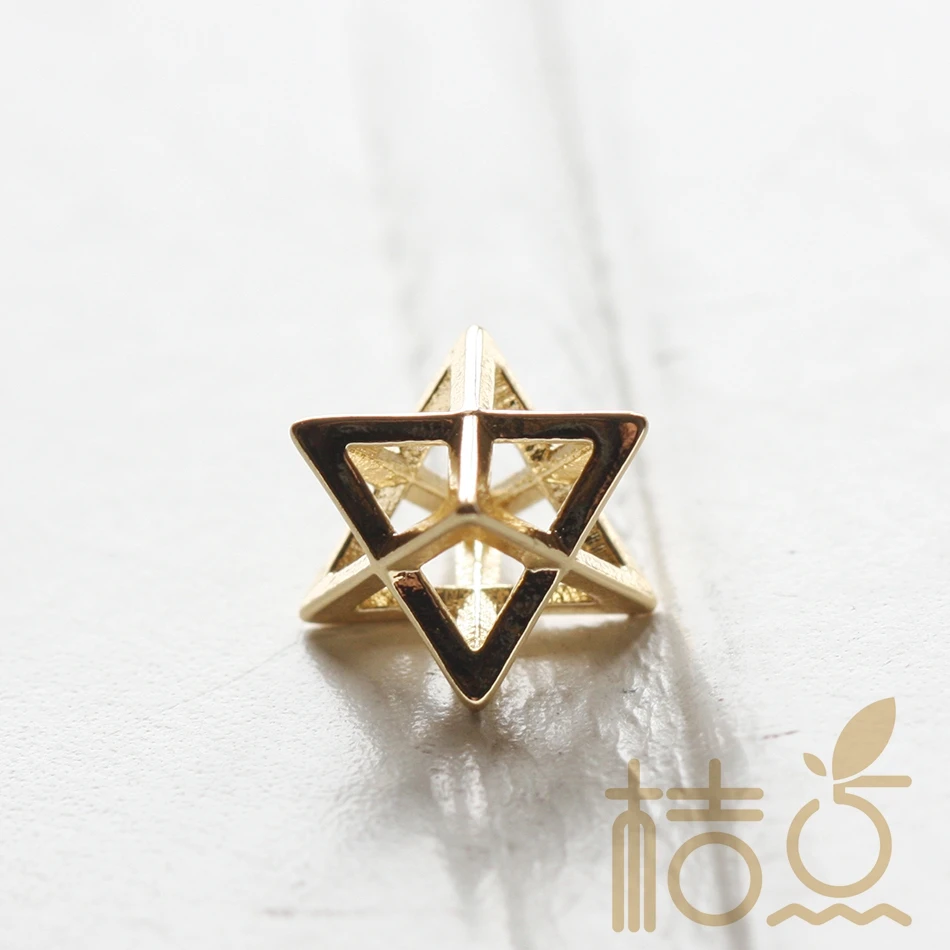 Цельное медное основание Charm 3D Геометрическая Звезда 11 8 мм (1099C)|Шармы| |