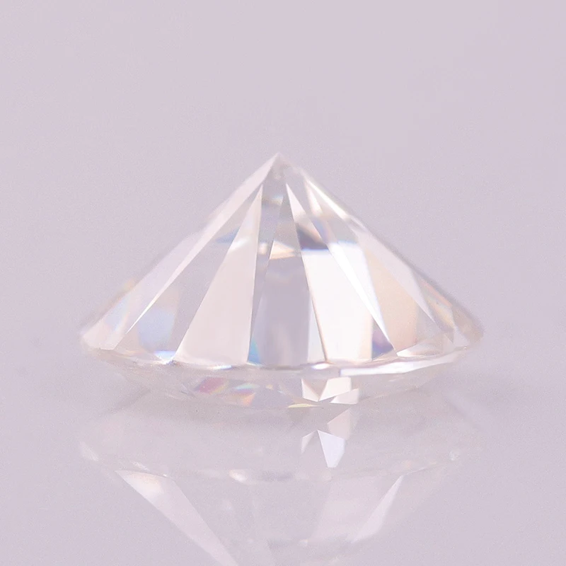 Настоящий D образный цвет 8 мм 2 карата круглый бриллиант VVS лабораторный