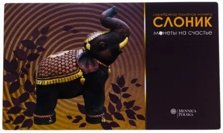 Монета 1 доллар 2011 года Ниуэ Слоник Серебро| |