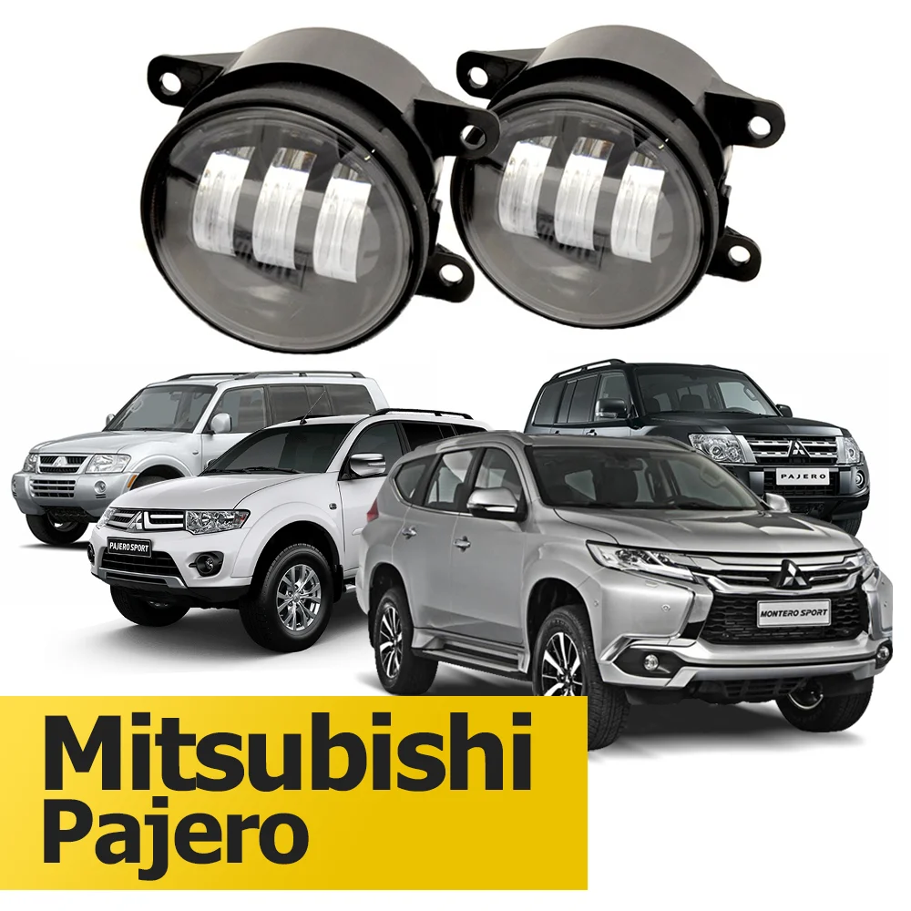 Противотуманные фары паджеро 2. Mitsubishi Pajero Sport 1 ПТФ led. Mitsubishi Pajero Sport 3 led противотуманки. Led ПТФ 5 линз Митсубиси Паджеро спорт. Противотуманные фары led на Митсубиси Паджеро спорт 3.