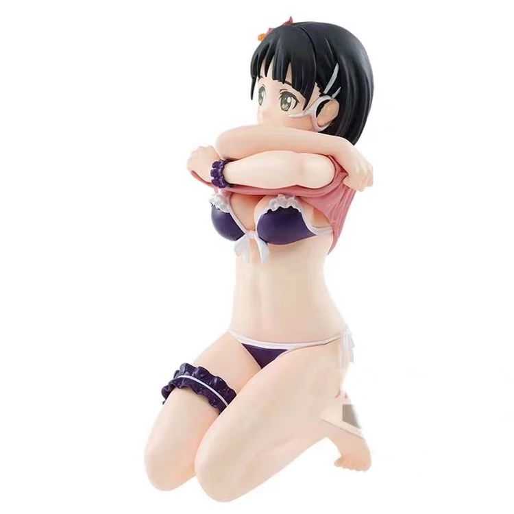 Banpresto Sword Art онлайн фигурка Kirigaya Suguha ПВХ Модель фигурные куклы Brinquedos figuarts