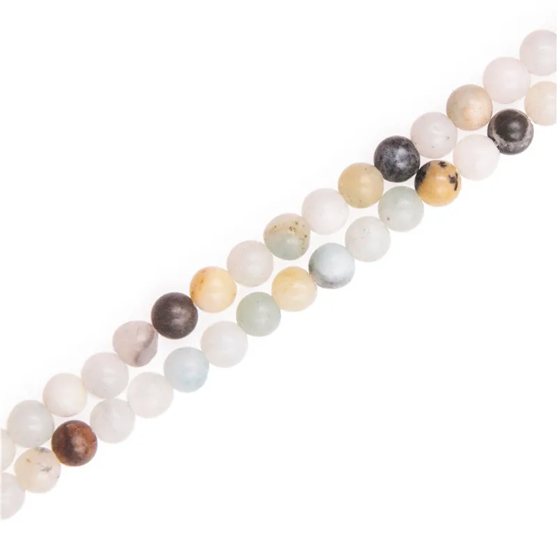 

Whosale Natural Gem Stone Amazonite Beads Strand Round 3mm For DIY Jewelry Design Making Bracelet Necklace