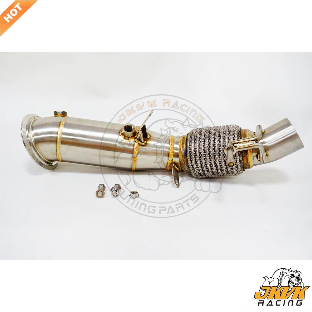 

JKVK RACING 3.5" Catless Brushed Downpipe for N20 2.0T 120i 128i 228i 320i 328i 428i F20 F21 F22 F30 F32 F33 F36 2012-2017