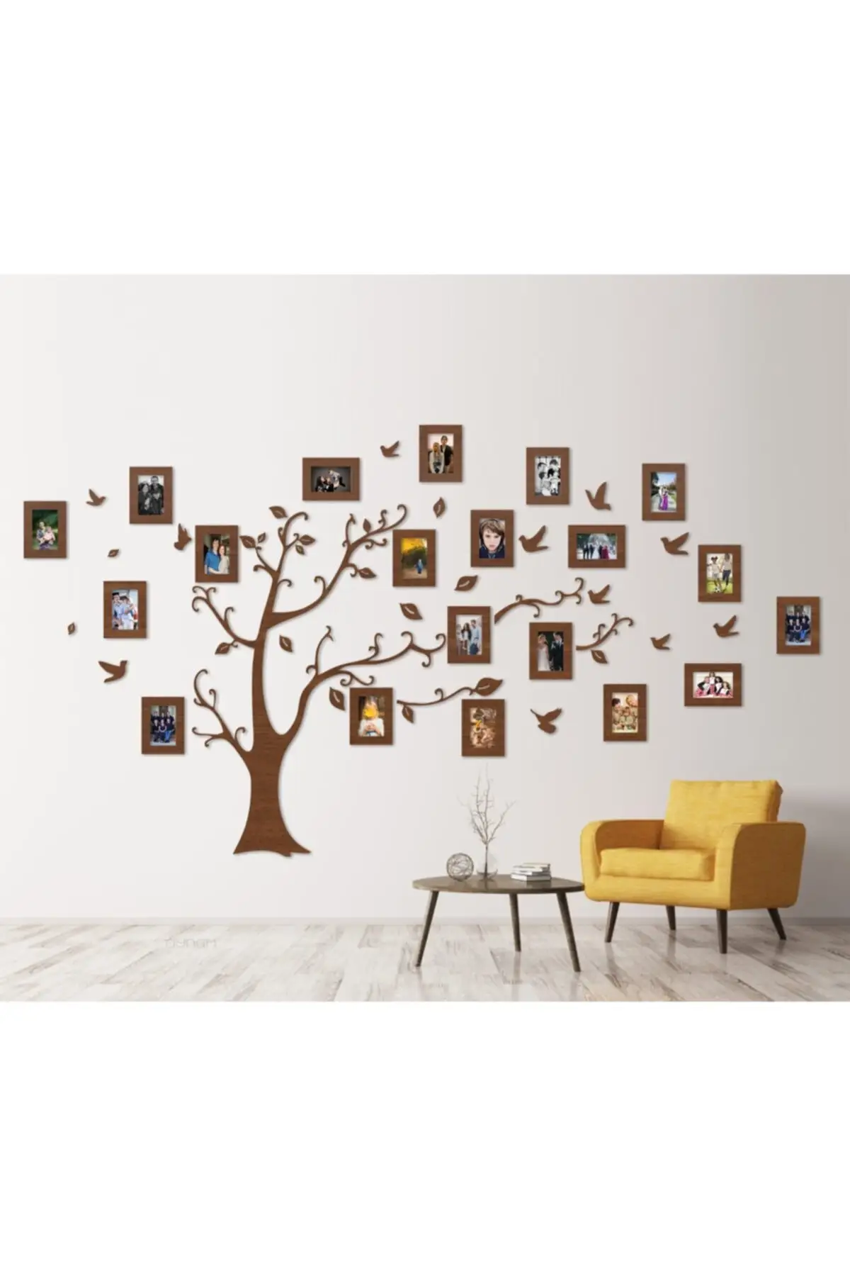 Рамка с генеалогическим деревом коллаж деревянное семейное дерево 20 рамок