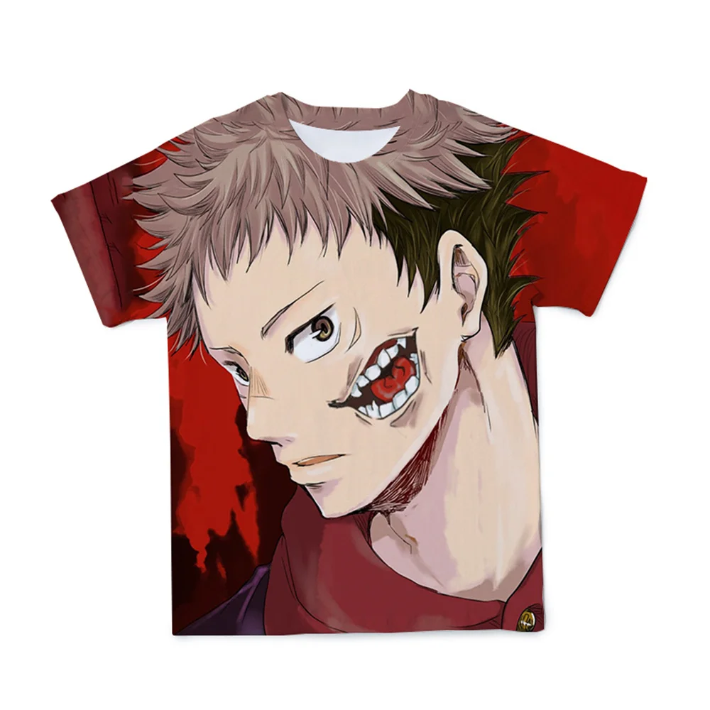 

Jujutsu Kaisen Anime T-Shirts For Men Manga Tops Camisetas Hombre Tshirt Ropa Streetwear Camisa Masculina Verano Roupas