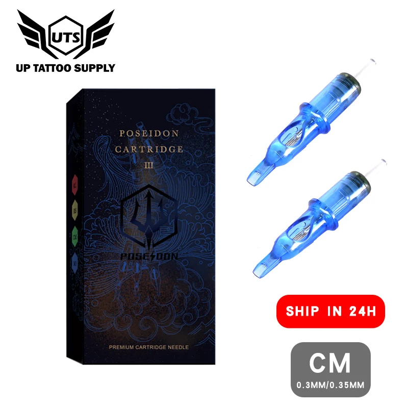 

10pcs RM CM Tattoo Cartridge Needle Permanent Makeup Curved Magnum Tattoo Supplies Microblading Machine Grip 0.3mm 0.35mm Needle