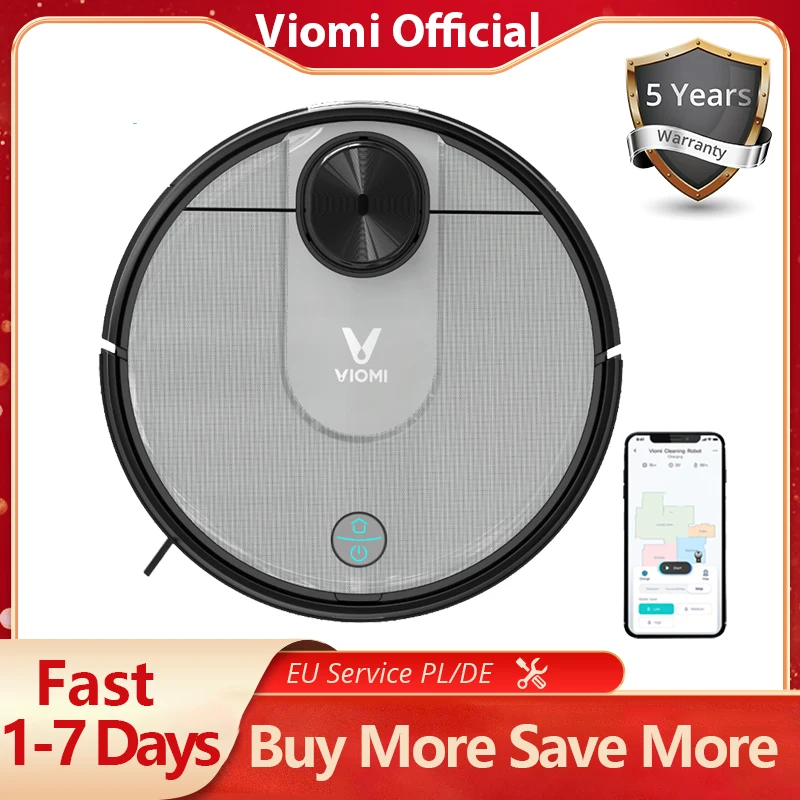 Робот пылесос viomi V2 PRO 550 мл с функциями резервуар для воды 2100 па 2 в 1 сухая и