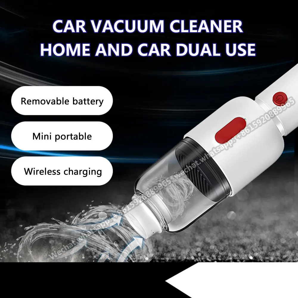 

Car Vacuum Cleaner Wireless Portable Handheld auto Vacuum High Suction Power Mini Vacuum AUTO Cleaning home appliance Portable