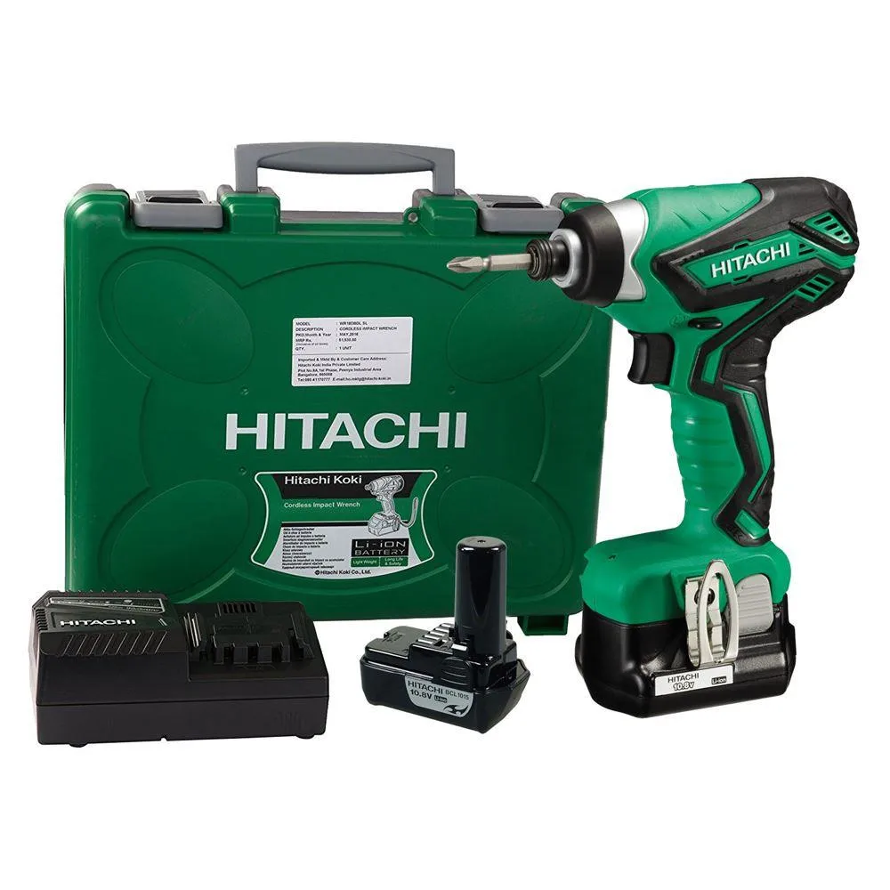 

Hitachi WH10DAL 10.8Volt/1.5Ah Li-ion Dual Cordless Professional Impact Screwdriver machine. Electric Salmon crimp tool