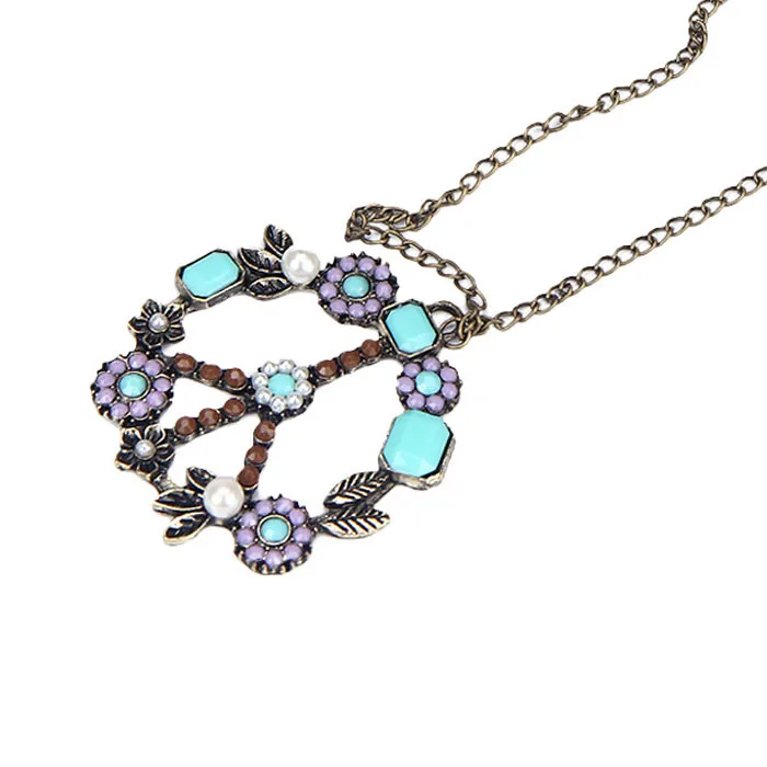 1 шт. богемные модные ожерелья и подвески Ретро жемчужное ожерелье с символом