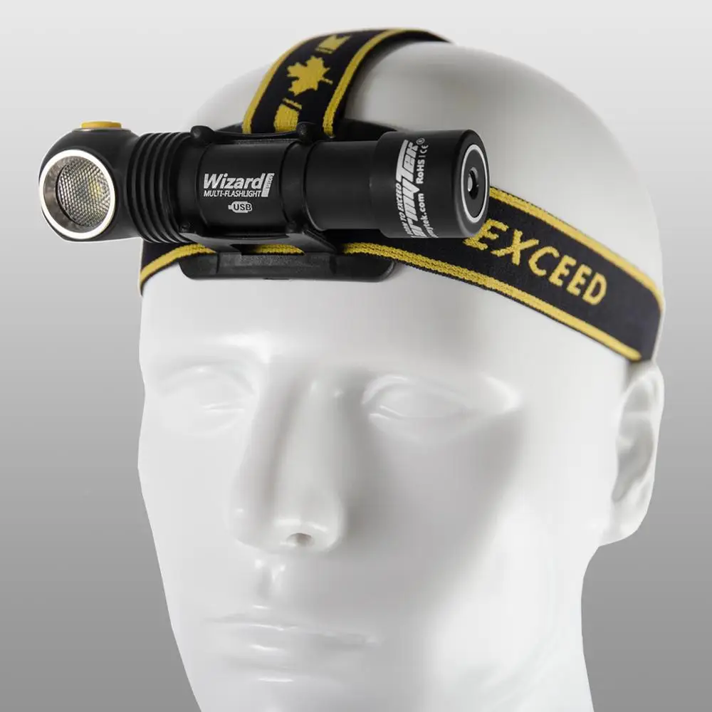 Налобный фонарь Armytek Wizard Pro v3 XHP50 Магнитный USB Перезаряжаемый Фонарь 18650 литий-ионный аккумулятор в комплекте