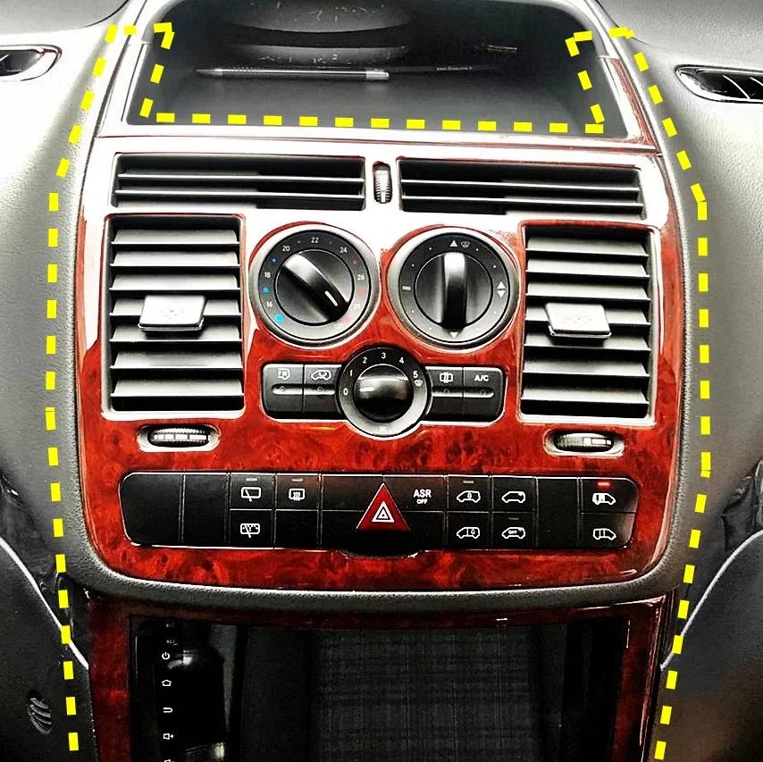 

Для Mercedes Vito 2004-2014 комплект центральной приборной панели, ODAC, внутреннее покрытие, крышка, автомобильные наклейки, Torpedo, Carbon, Black, Wood Maun