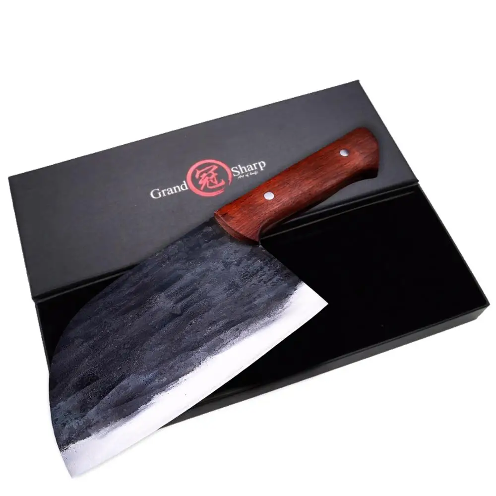 Ручной Кованый нож шеф повара инструменты для барбекю кухонные ножи из