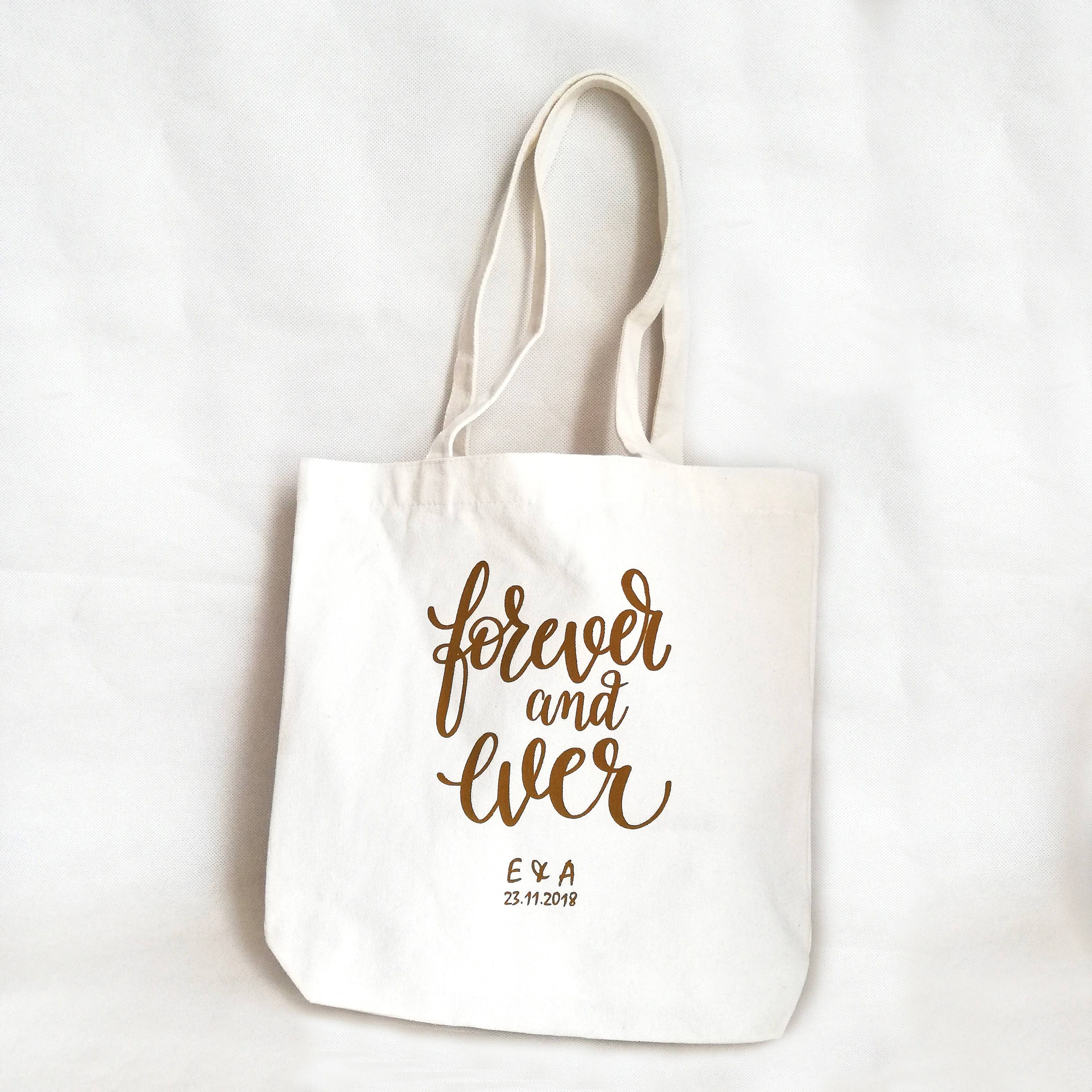 Оптовая продажа 300 шт./лот хлопковые подарочные сумки с логотипом под заказ