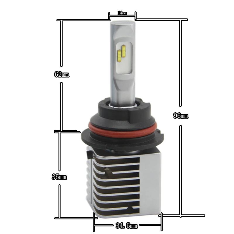 SHUOKE 2PCS NT9 Best 9004 Hb1 Led Headlight Bulb Conversion Kit Lights 13.5V 28W 3200LM 6000K | Автомобили и мотоциклы
