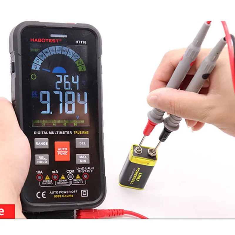 Профессиональный умный мультиметр цифровой HT116 с автоматическим выбором
