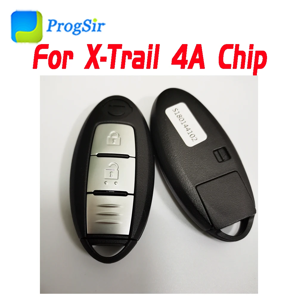 2 кнопки 434 МГц FSK умный ключ приближения для Nissan Qashqai X-Trail с чипом Hitag AES 4A S180144102 CMIIT ID: 2012DJ6167