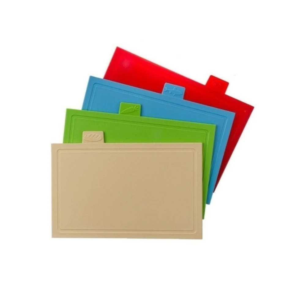 Набор из 4-х разделочных досок на подставке 35х23 см с маркерами 4 шт | Дом и сад