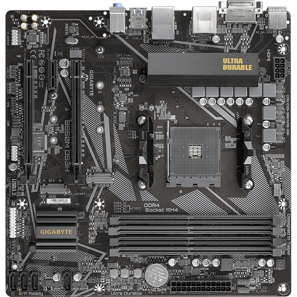 Материнская плата Gigabyte B550M DS3H | Компьютеры и офис