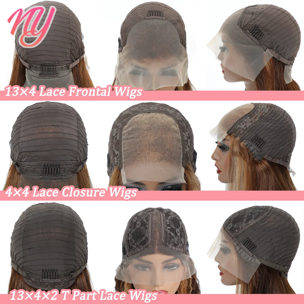 Женский парик с прозрачной кружевной передней частью свободные фронтальные