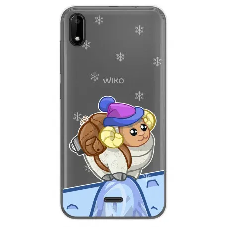 Чехол прозрачный гель для Wiko Y50 дизайн Коза рисунки| |