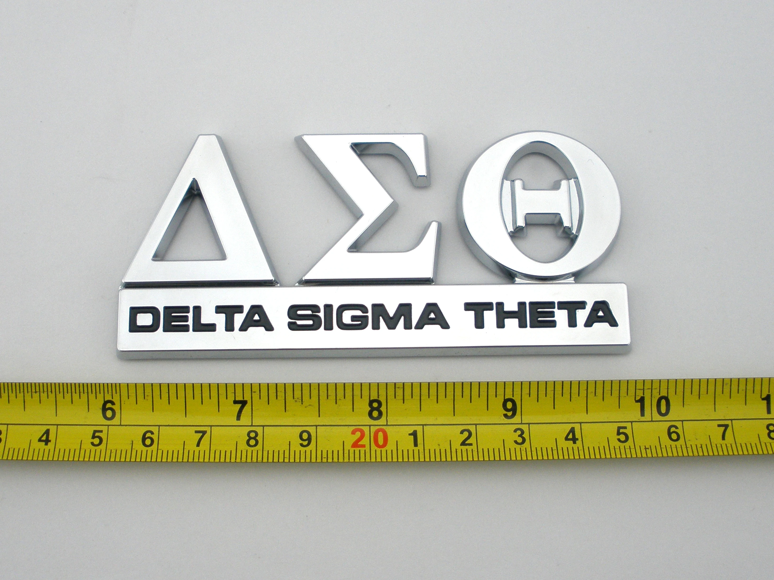 3D Хром DST Delta Sigma Theta Sorority Автомобильная эмблема наклейка авто знак наклейка грузовик логотип
