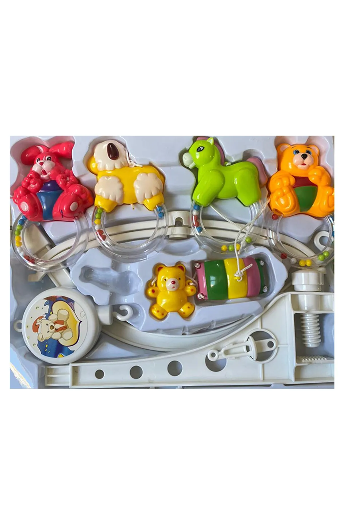 

Jaju Baby with Rattle, Animal Shaped Crib Accessory, Cute Animal Toys