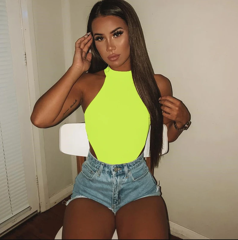 Женский сексуальный купальник сплошной карамельных цветов с высоким вырезом