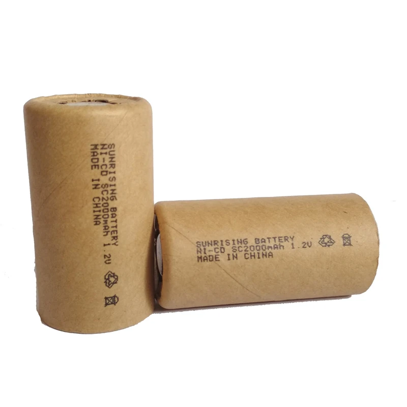 Аккумулятор ni cd SC 2000mah 1.2В sunrising новый аккумулятор для силового инструмента
