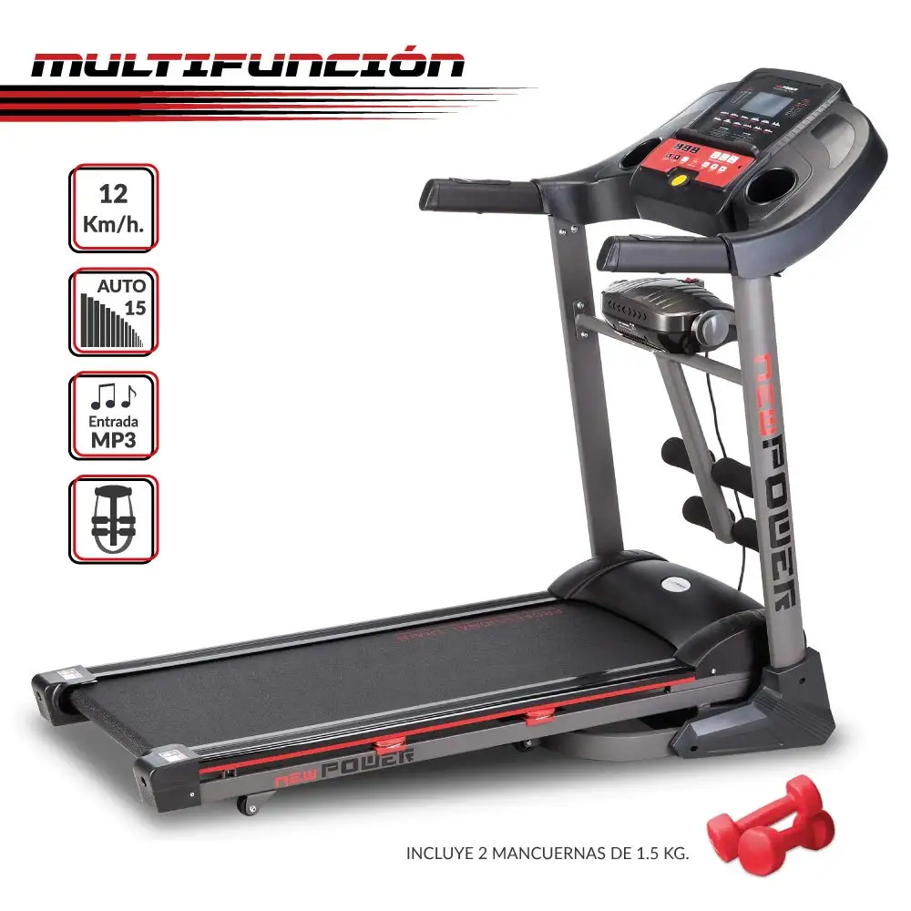 Новая мощность тренировки Cinta de Andar y Correr con plegado automatico 12 км/ч программ MP3 15 Niveles