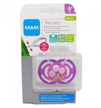 Mam пустышка Perfect Silicone 6 месяцев|Соска-пустышка| |