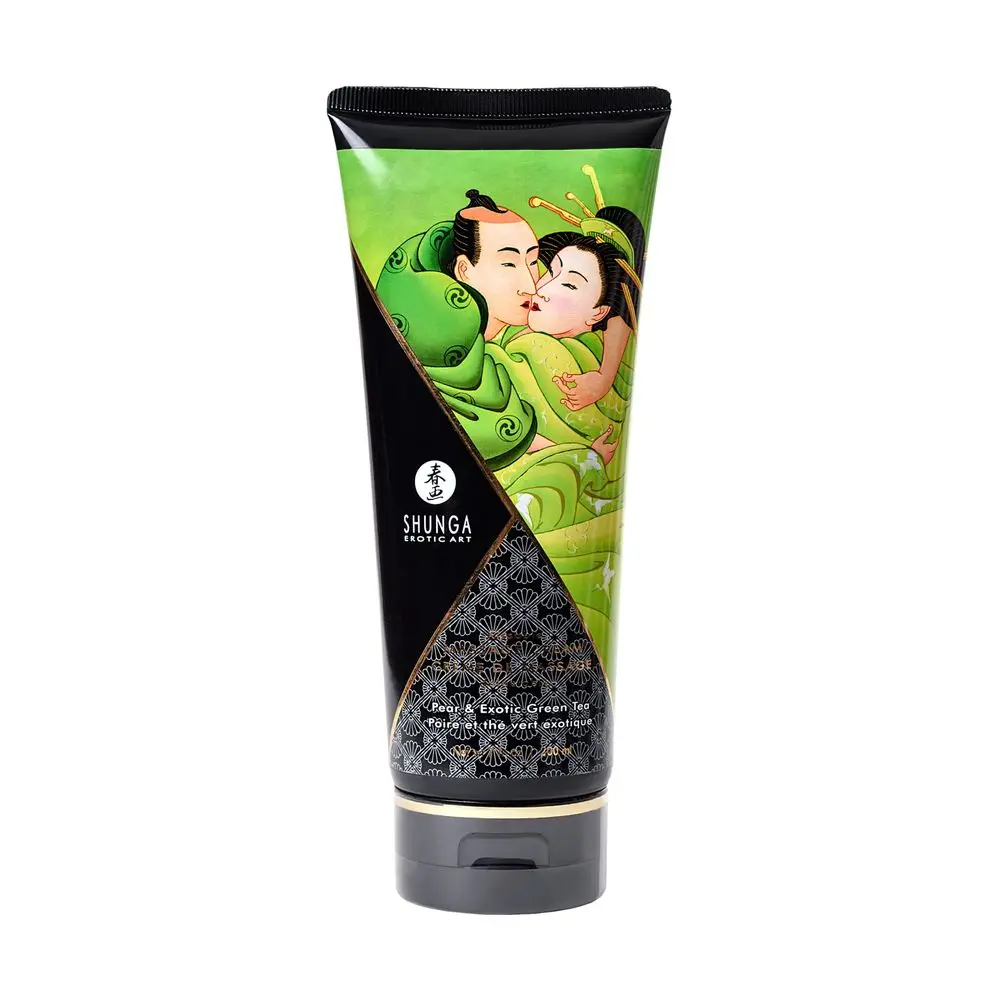 Массажный крем Shunga Pear and Exotic Green Tea съедобный со вкусом груши и зеленого чая 200 мл |