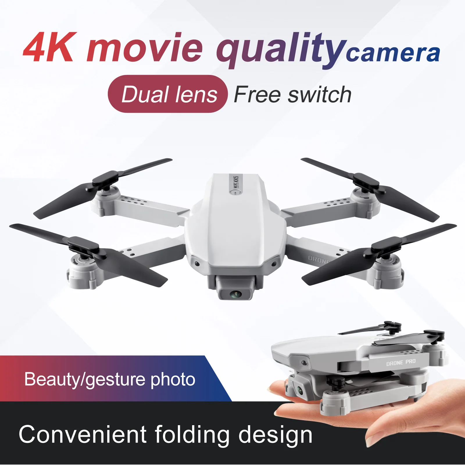 2021 rc дрон 4k 1080p hd двойная камера wifi fpv ав