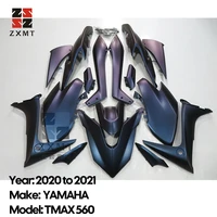 zxmt abs plastic bodywork full fairing kit for 2020 2021 yamaha tmax560 teah max 20 21 matte chameleon purple blue paint design