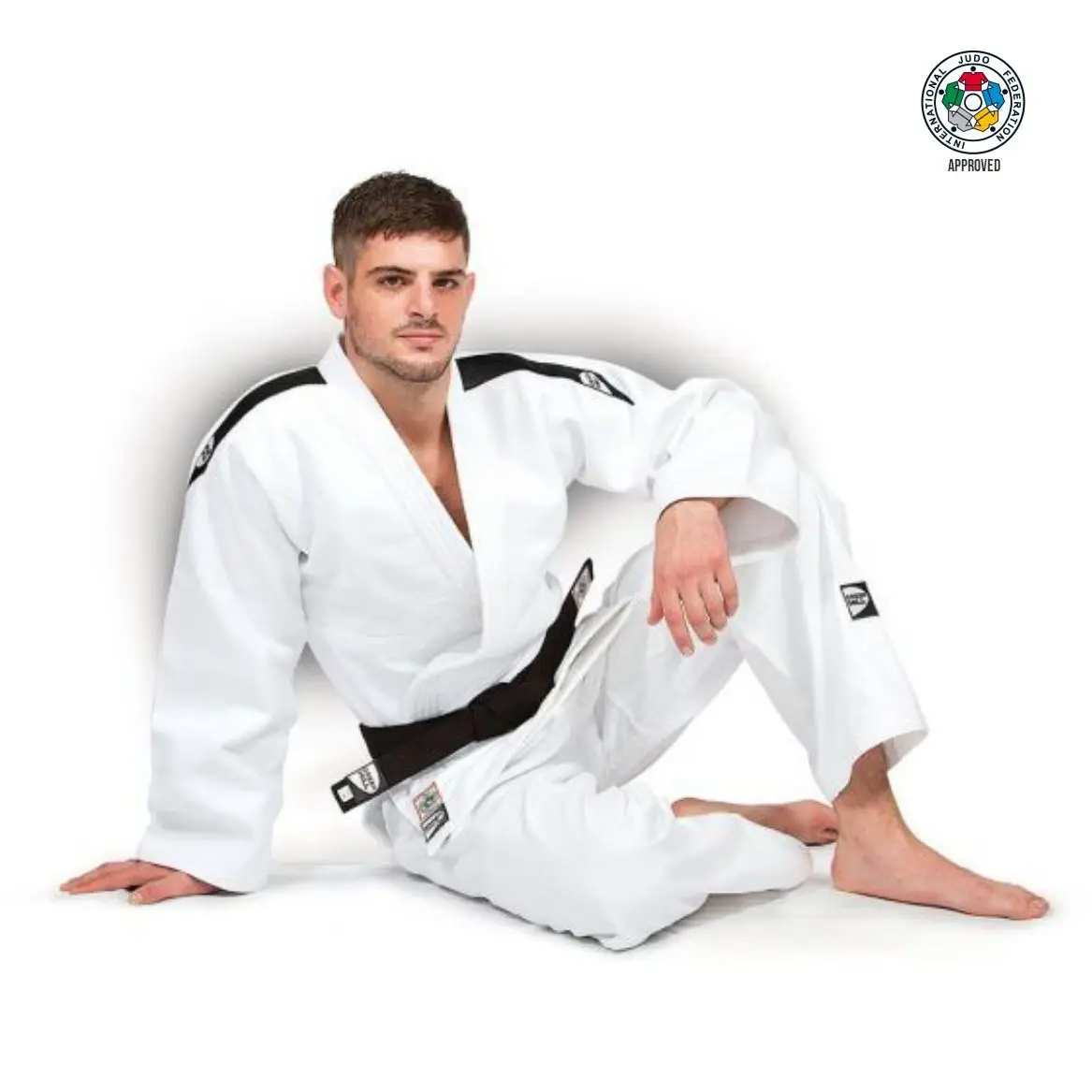 

Зеленый голл JUDO GI IJF, одобрен белым без пояса