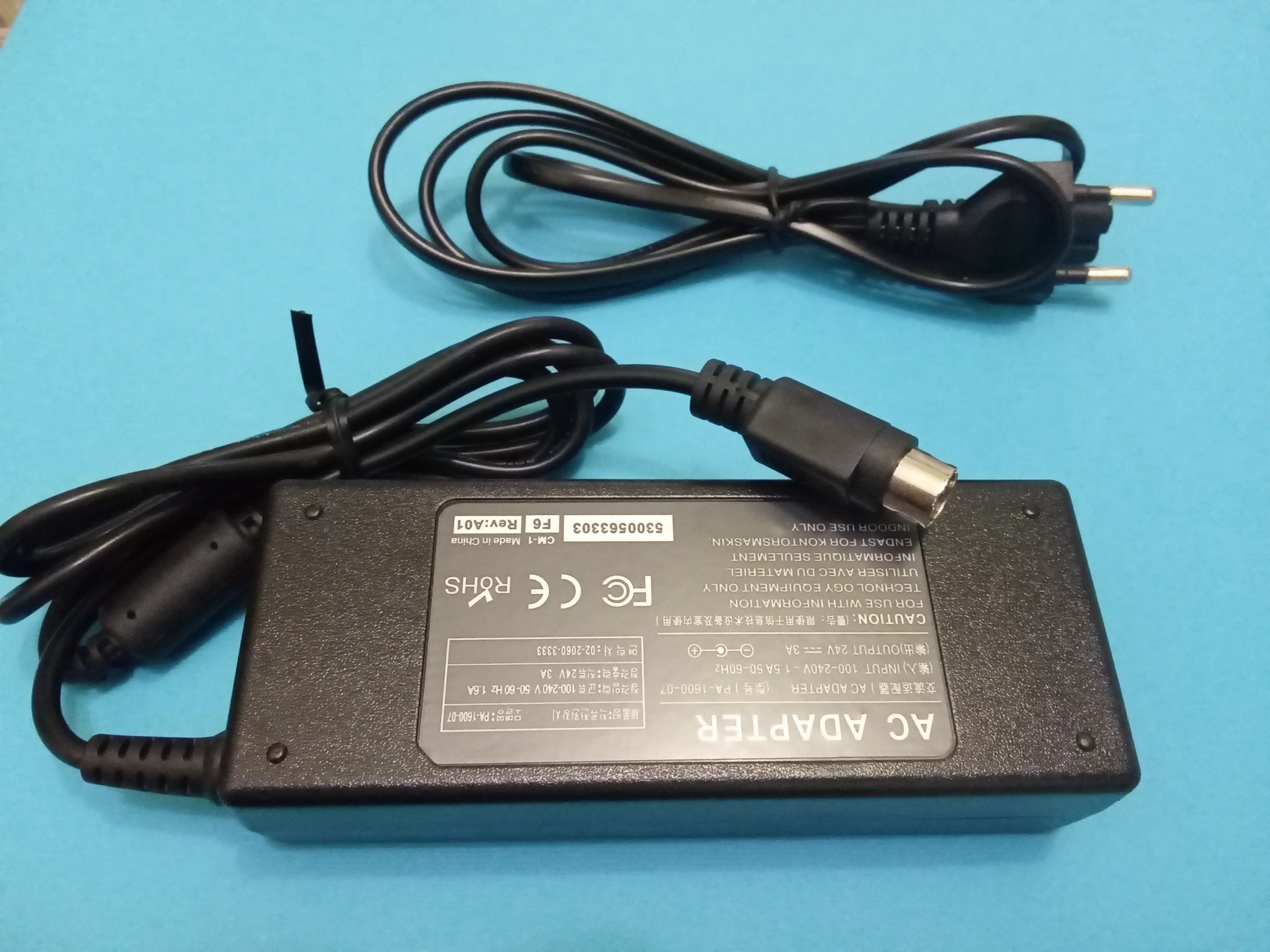 Блок питания 24V 2.5A - 3A для POS принтера чеков Sam4s Ellix-30 Ellix-40 Ellix-50 ELLIX 30III 32III купить по