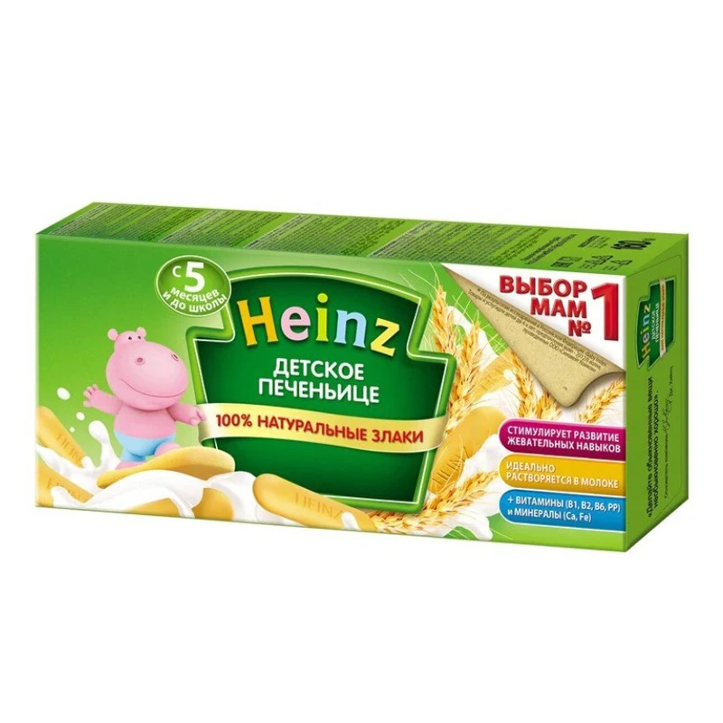 Печеньице детское Heinz 5 мес. 160 г|Десерт| |