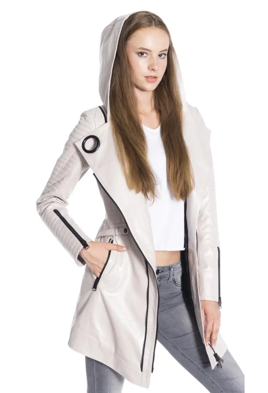 Women winter leather jacket winter Leather Jacket Genuine Real Leather Jacket leather Coat lambskin coat Female Parka Genuine