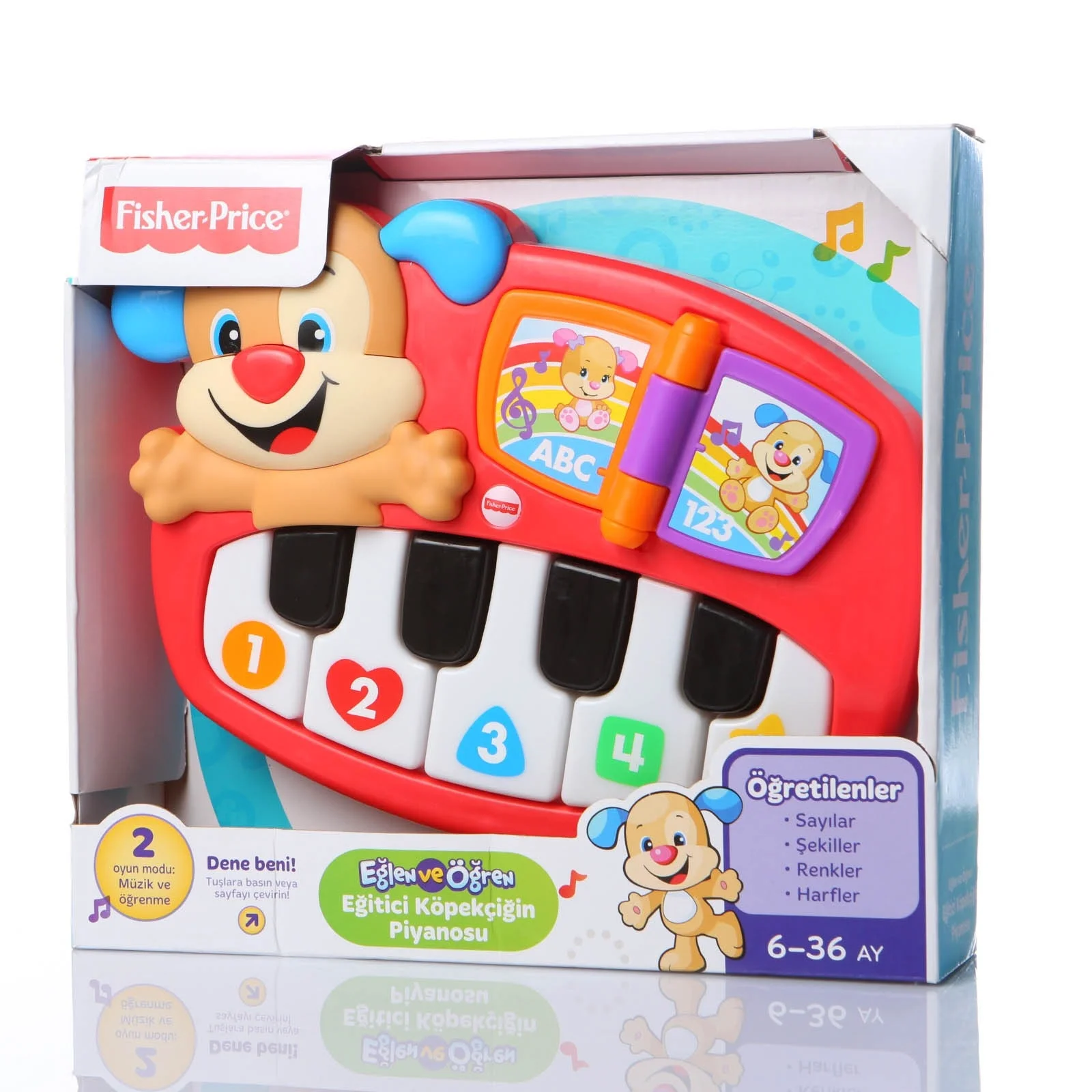 Ebebek Fisher Price обучающий щенок пианино-турецкий |