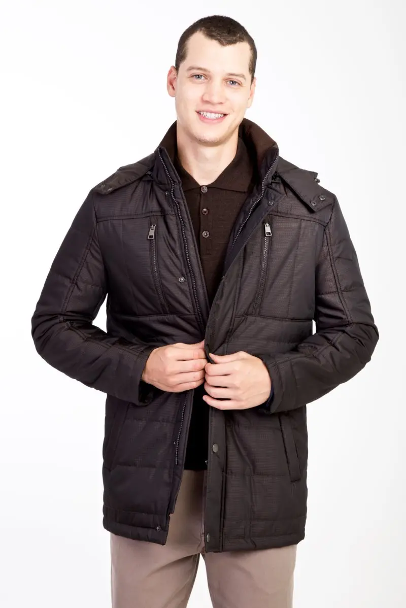 Мужская куртка пуховик Kigili осенне зимняя теплая Повседневная Верхняя одежда