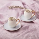 Великолепный Лаванда Karaca набор из 2 кофейных чашек качество Бесплатная доставка с напитками