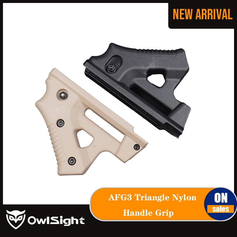 

OwlSight тактический страйкбол портативный AFG3 треугольная нейлоновая ручка для страйкбола Кронштейн передняя ручка охотничьи аксессуары